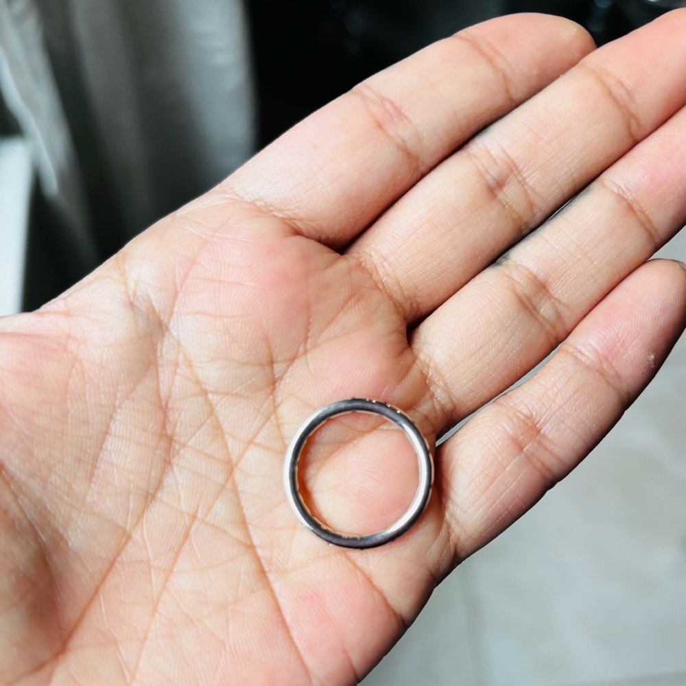 Pandora Simple Sparkling Band Stackable Ring - image 4